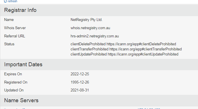 Domain info
