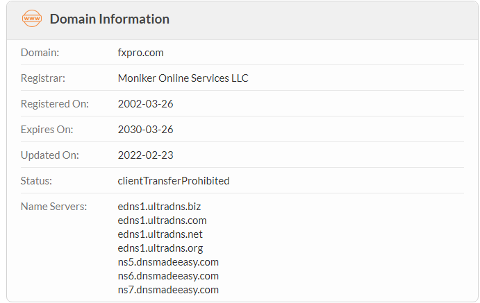 Domain info
