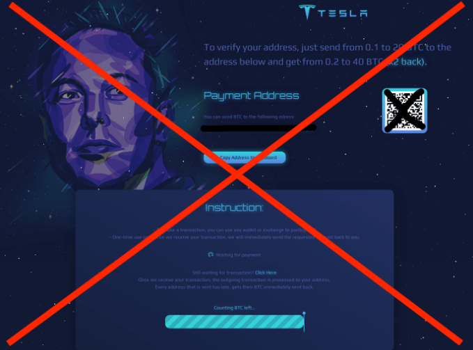 Social Media and Crypto Giveaway Scam