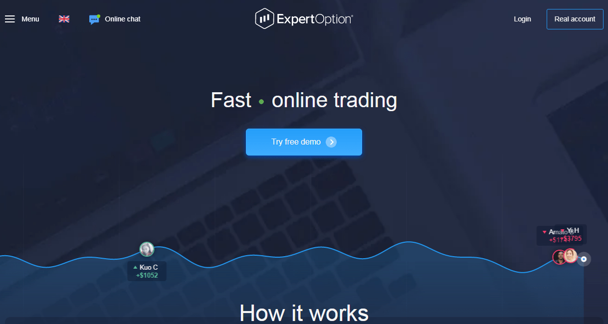 ExpertOption - website