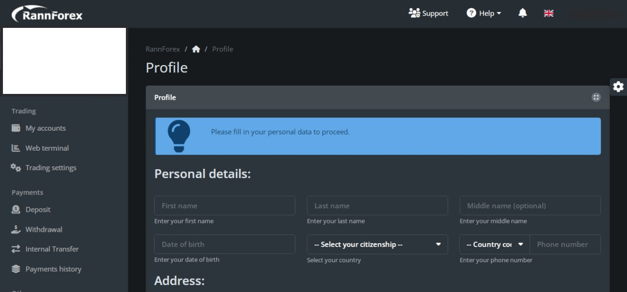 RannForex - Client Portal