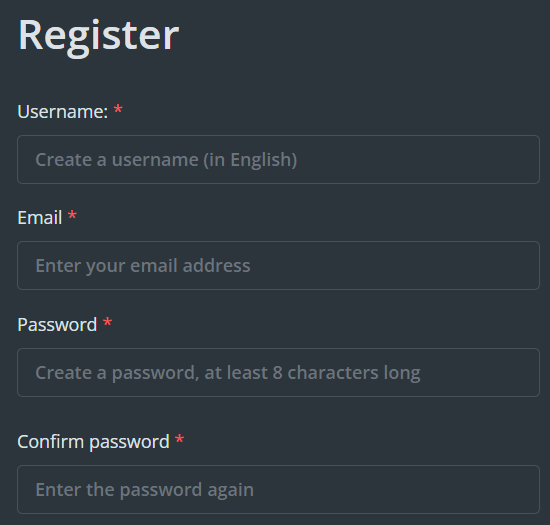 Registration