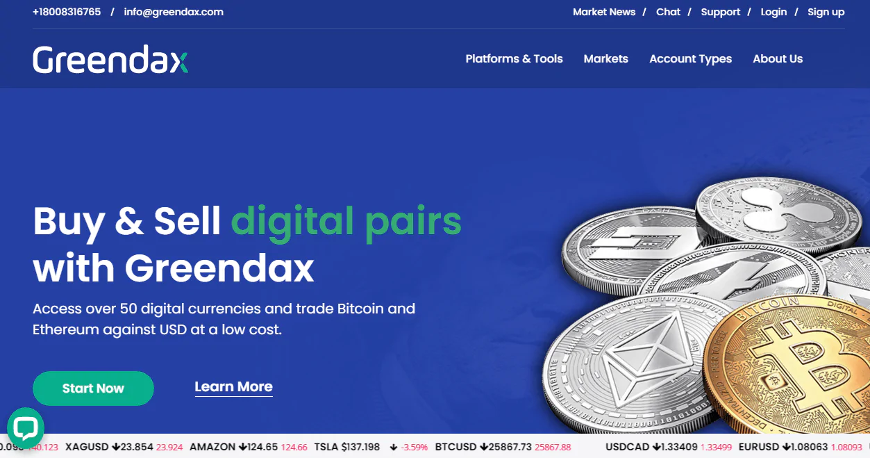 Greendax - website