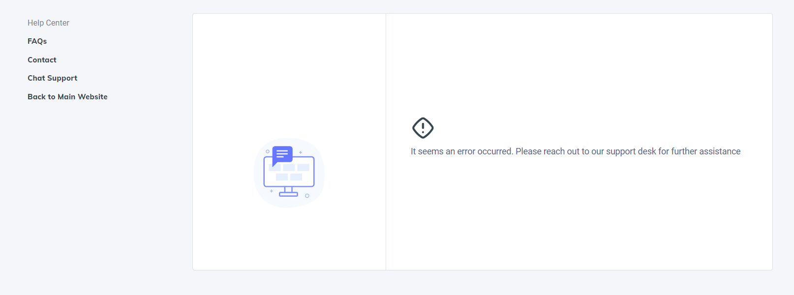 Registration error