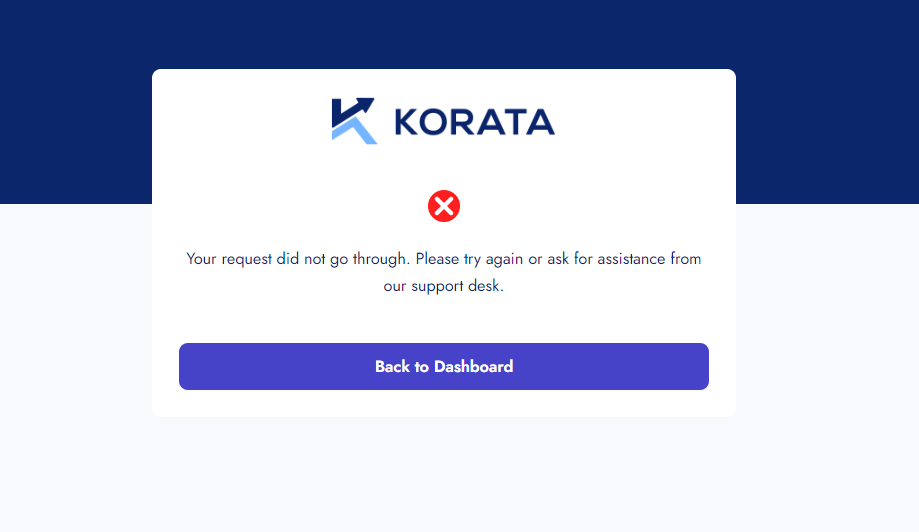 Registration error