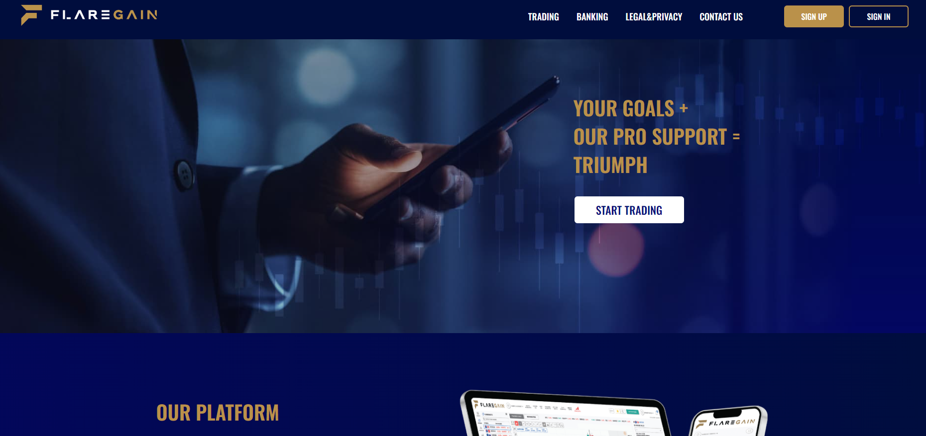 FlareGain - site