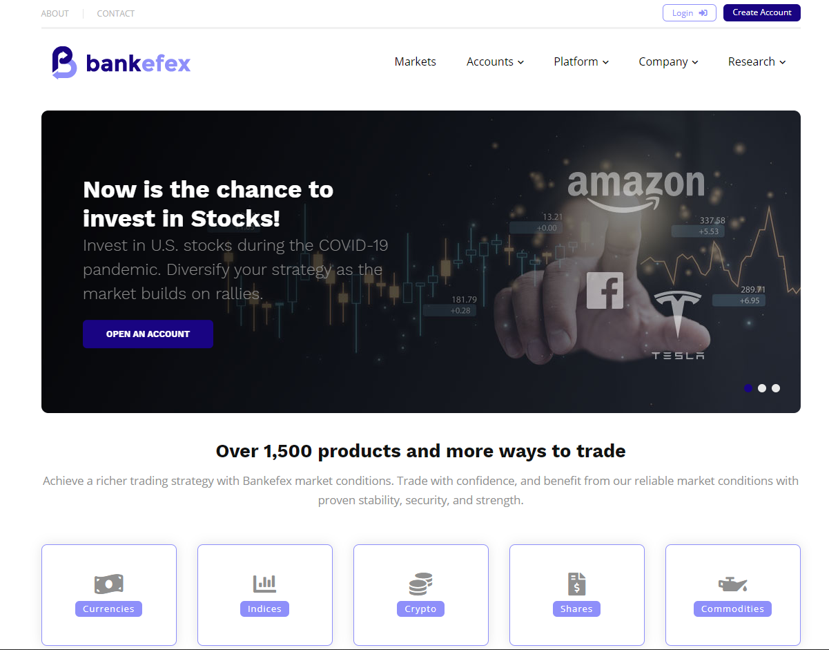 Bankefex - site