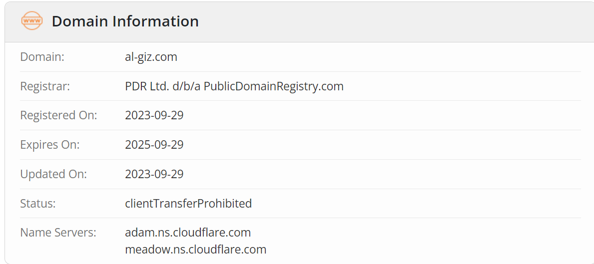 Domain info