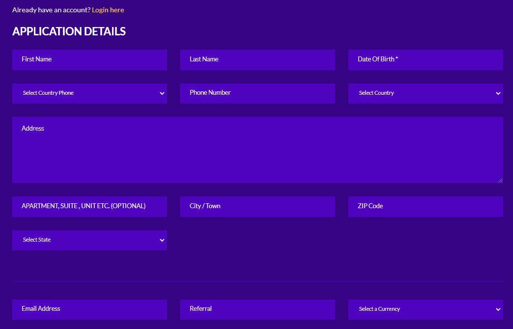 CryptoIFX - registration