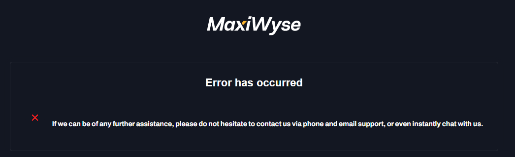 Registration error