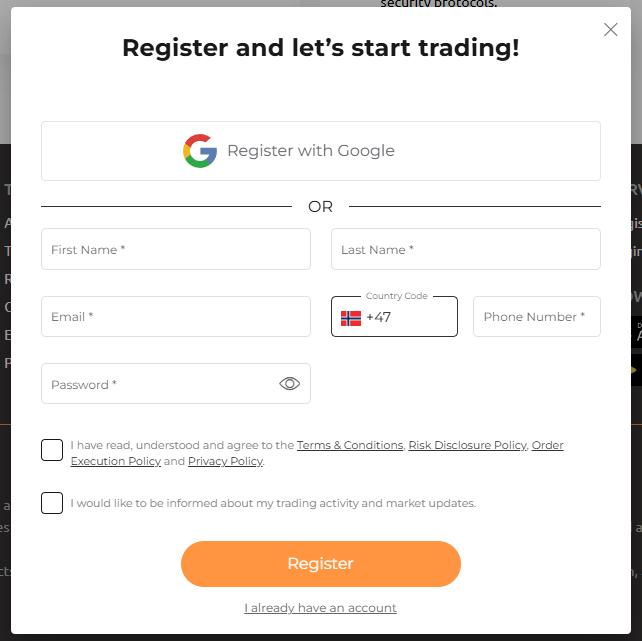 Capitalix - registration