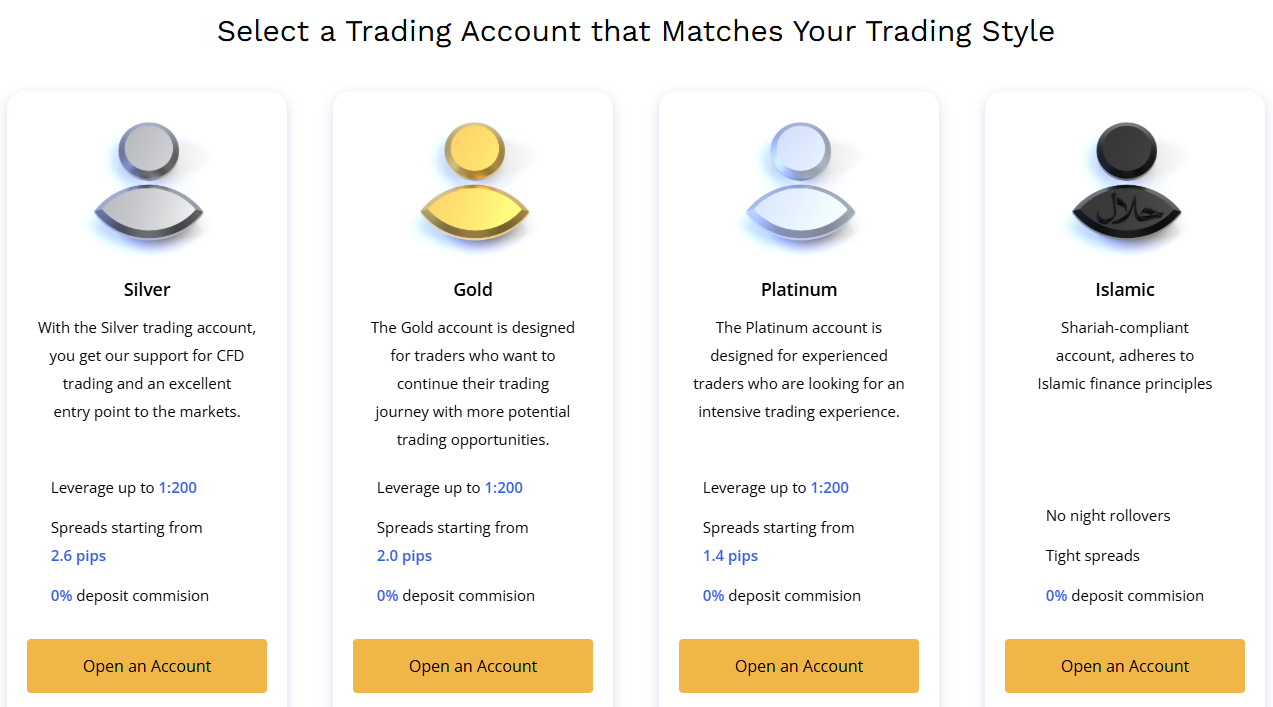 Account types