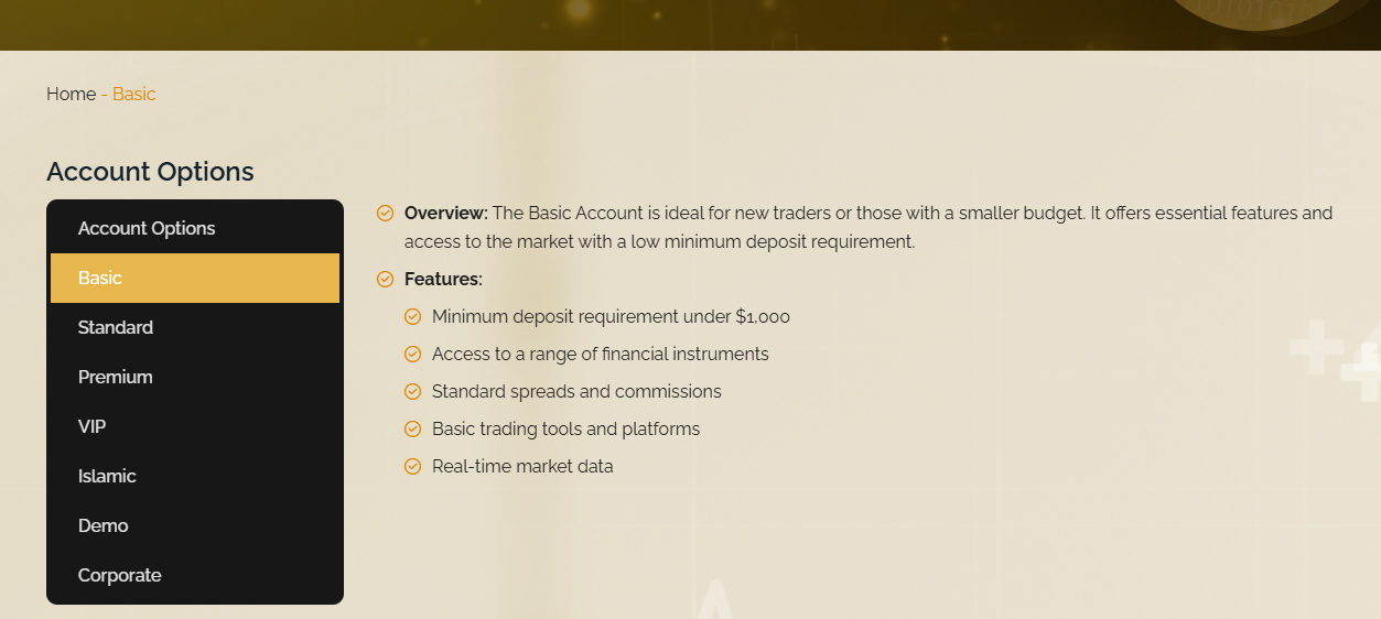 Account types