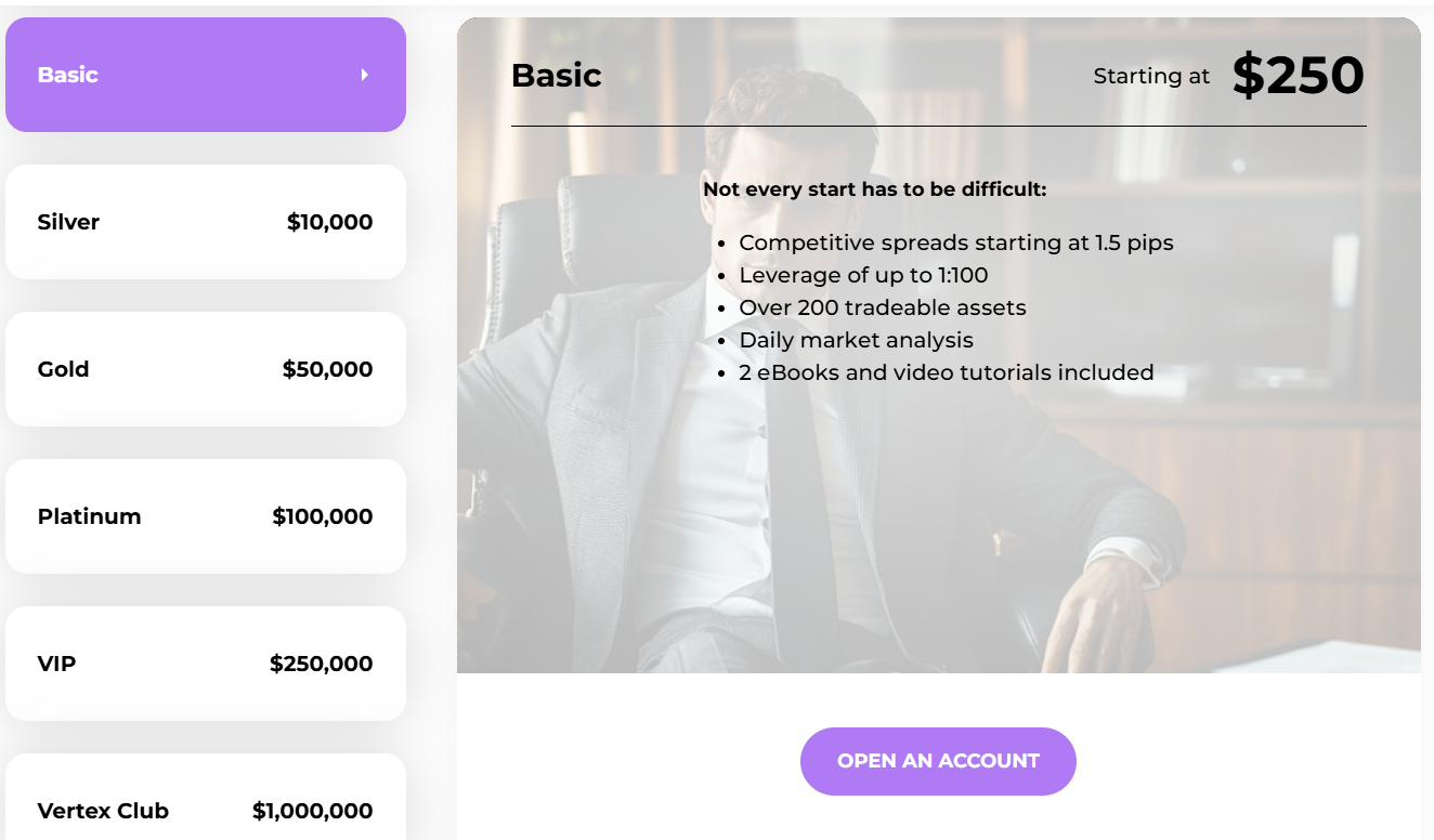 Account types